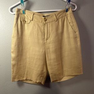 Linen shorts womens size 2p very nice!